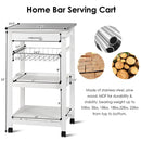 Kitchen Island Cart with Stainless Steel Tabletop and Basket by LJGDeals