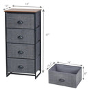 Chest Storage Tower Side Table Display Storage with 4 Drawers by LJGDeals