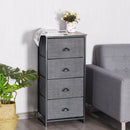 Chest Storage Tower Side Table Display Storage with 4 Drawers by DirectDeals