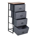 Chest Storage Tower Side Table Display Storage with 4 Drawers by LJGDeals