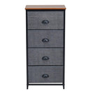 Chest Storage Tower Side Table Display Storage with 4 Drawers by DirectDeals