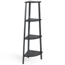 4-Tier Corner Shelf Metal Storage Rack Domestic Bookcase by LJGDeals