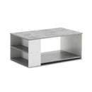 Coffee Table Sofa Side Table with Storage Shelves by LJGDeals