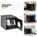 Sidetable Nightstand Weatherproof Multi-function Cat House by LJGDeals