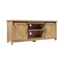 TV Stand Media Center Console Cabinet with Sliding Barn Door by LJGDeals