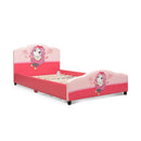 Kids Children Upholstered Platform Toddler Girl Pattern Bed by LJGDeals