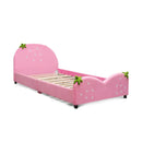 Kids Children Upholstered Berry Pattern Toddler Bed by LJGDeals