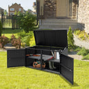 88 Gallon Garden Patio Rattan Storage Container Box by LJGDeals