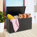 88 Gallon Garden Patio Rattan Storage Container Box by LJGDeals