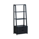 4-Tier Ladder Bookshelf Storage Display with 2 Drawers-White by LJGDeals