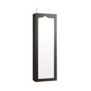 5 LEDs Lockable Mirror Jewelry Cabinet Armoire with 6 Drawers-Brown by LJGDeals