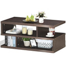 3-Tier Rectangular Modern Coffee Table with Storage Shelf by LJGDeals