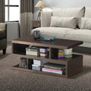 3-Tier Rectangular Modern Coffee Table with Storage Shelf by LJGDeals