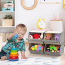 Set of 4 Storage Bins Stackable Cubes with Lid by LJGDeals