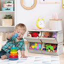 Set of 4 Storage Bins Stackable Cubes with Lid by LJGDeals
