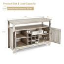 Server Buffet Sideboard With Wine Rack and Open Shelf by LJGDeals