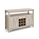 Server Buffet Sideboard With Wine Rack and Open Shelf by LJGDeals