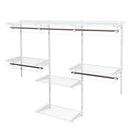 Adjustable Wall Mounted Closet Rack System with Shelf by LJGDeals