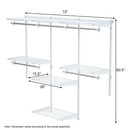 Adjustable Wall Mounted Closet Rack System with Shelf by LJGDeals