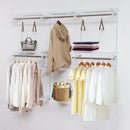 Adjustable Wall Mounted Closet Rack System with Shelf by LJGDeals