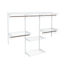 Adjustable Wall Mounted Closet Rack System with Shelf by LJGDeals