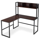 Reversible L-Shaped Corner Desk with Storage Bookshelf by LJGDeals