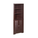 Free Standing Tall Bathroom Corner Storage Cabinet with 3 Shelves by LJGDeals