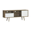 Mid-Century Modern TV Stand for TVs up to 65 Inch with Storage Shelves by LJGDeals
