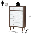 Antique-Style Free-Standing Dresser with 5 Drawers by LJGDeals