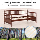 Twin Size Wooden Slats Daybed Bed with Rails by LJGDeals