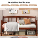 Twin Size Wooden Slats Daybed Bed with Rails by LJGDeals