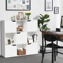 9-Cube Wooden Freestanding Bookcase for Home and Office by LJGDeals