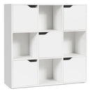 9-Cube Wooden Freestanding Bookcase for Home and Office by DirectDeals