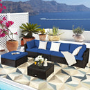 6 Pieces Outdoor Patio Rattan by LJGDeals