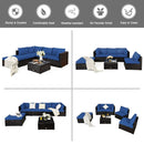 6 Pieces Outdoor Patio Rattan by LJGDeals