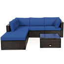 6 Pieces Outdoor Patio Rattan by LJGDeals