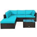 6 Pieces Outdoor Patio Rattan by LJGDeals