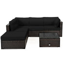 6 Pieces Outdoor Patio Rattan by LJGDeals