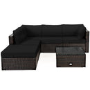 6 Pieces Outdoor Patio Rattan