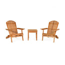 3 Pieces Adirondack Chair Set with Widened Armrest by LJGDeals
