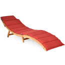 Folding Patio Lounge Chair with Double-Sided Cushioned Seat by LJGDeals