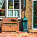 33 Gallon Wooden Storage Bench with Liner for Patio Garden Porch by LJGDeals