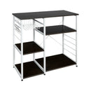 Industrial Kitchen Baker's Rack Microwave Shelf with 6 Hooks by DirectDeals