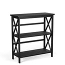 3-Tier Wooden Multi-Functional X-Design Etagere Storage Bookshelf by LJGDeals