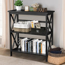 3-Tier Wooden Multi-Functional X-Design Etagere Storage Bookshelf by LJGDeals