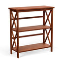 3-Tier Wooden Multi-Functional X-Design Etagere Storage Bookshelf by LJGDeals