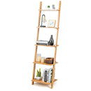 5-Tier Modern Bamboo Wall-Leaning Display Ladder Bookshelf by LJGDeals