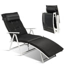 Adjustable Outdoor Lightweight Folding Chaise Lounge Chair with Pillow by LJGDeals