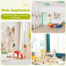 5 pcs Kids Pine Wood Table Chair Set