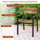 Patented 7 Pieces Patented Outdoor Patio Dining Table Set with Hole by LJGDeals